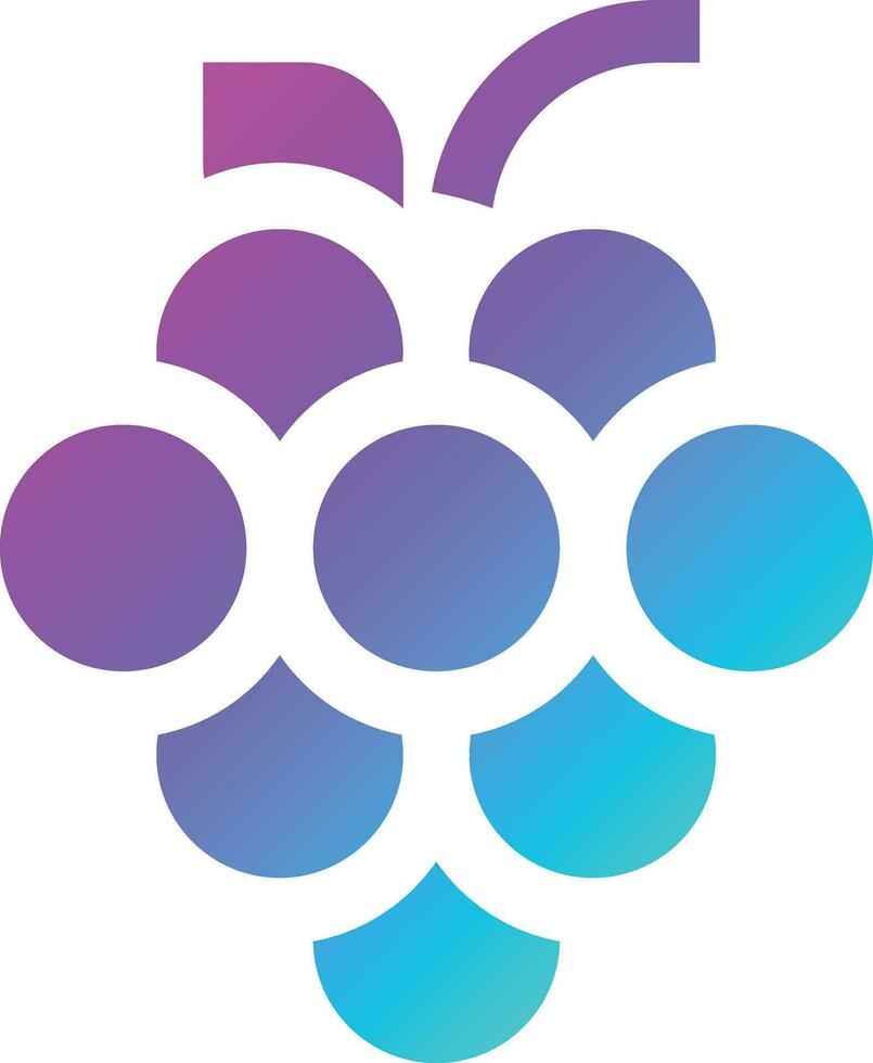 Ilustración de diseño de icono de vector de uvas