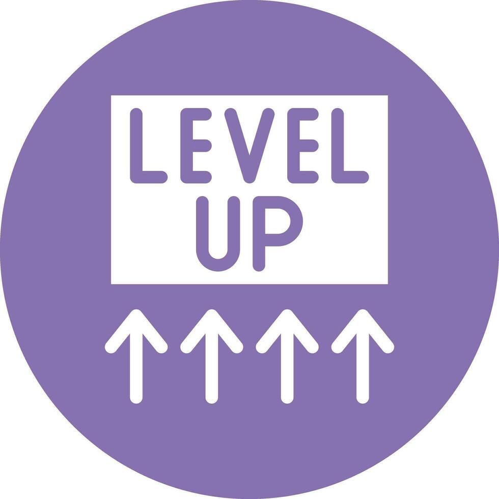 Level up Vector Icon Design Illustration