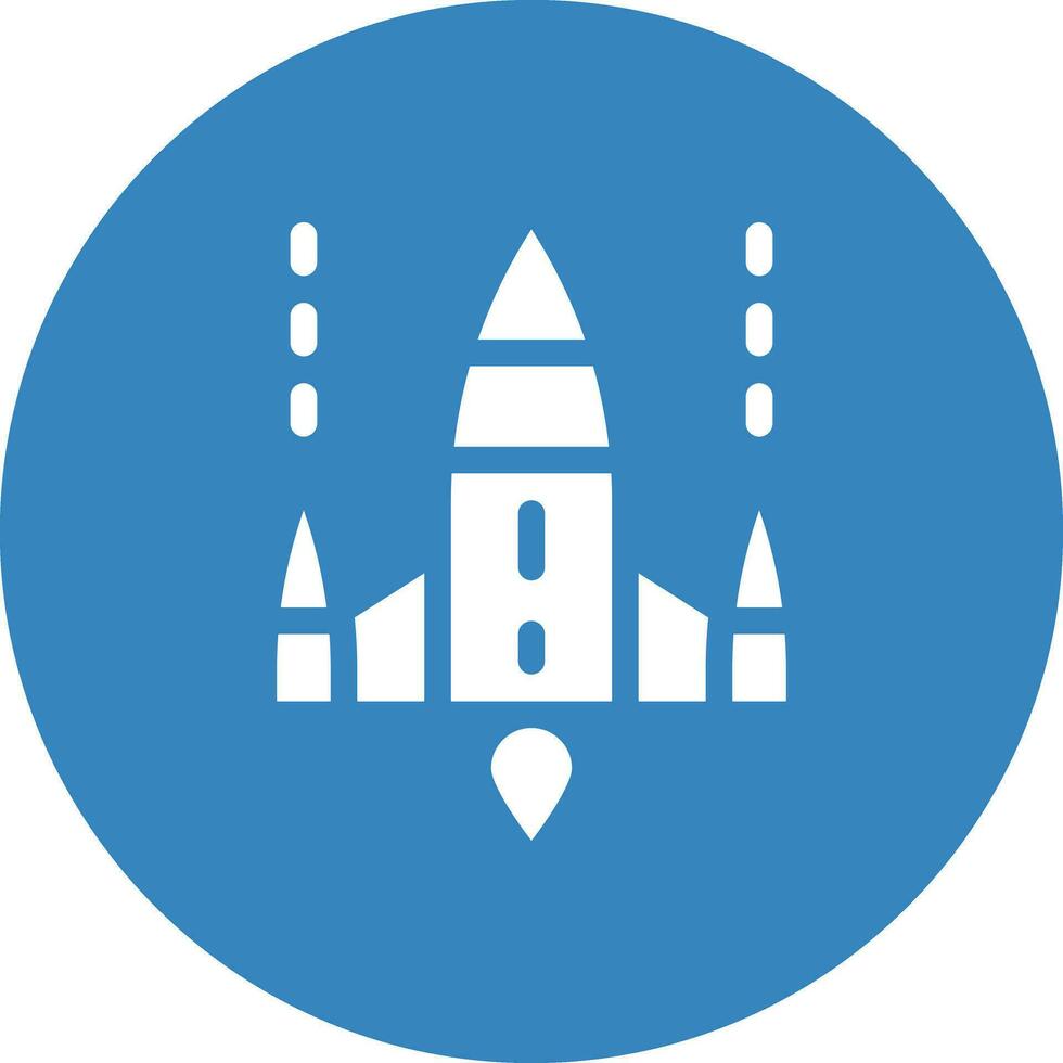 Spaceship Vector Icon Design Illustration