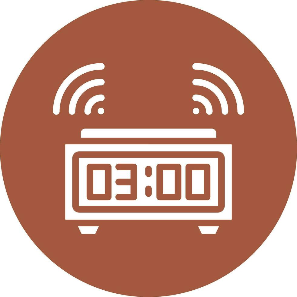 Digital alarm clock Vector Icon Design Illustration