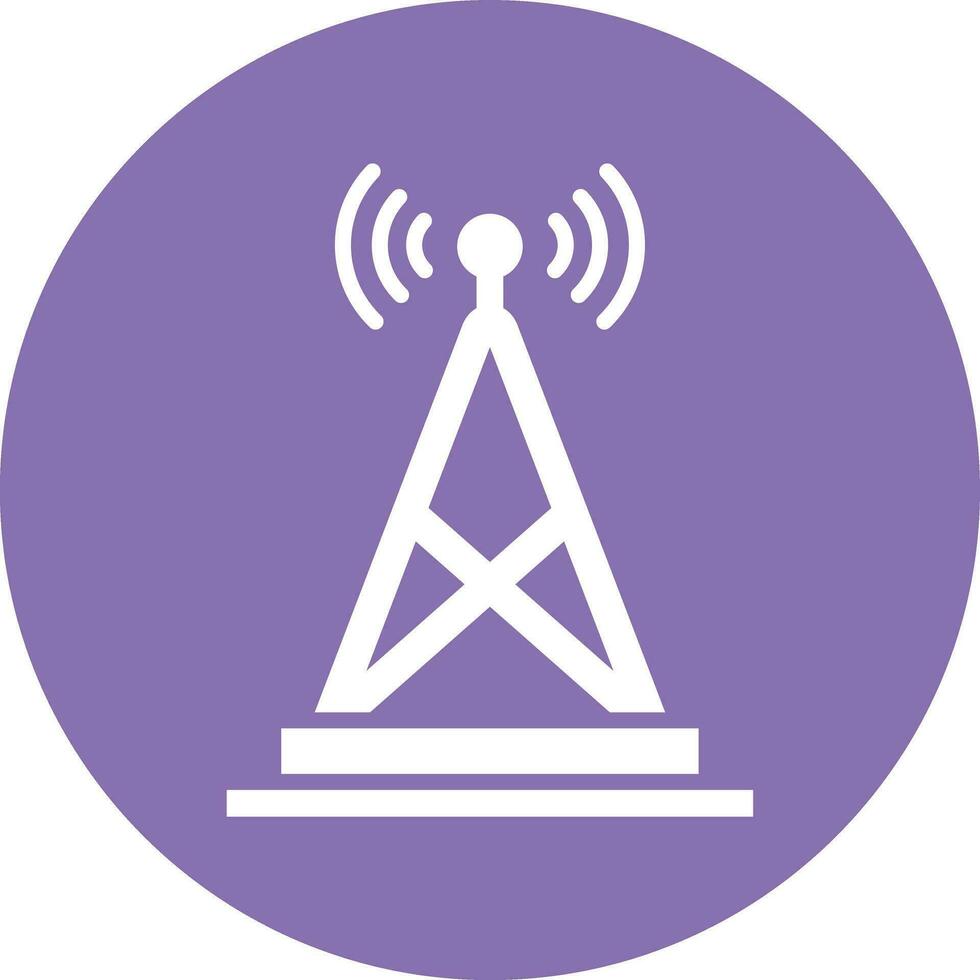 ilustración de diseño de icono de vector de antena