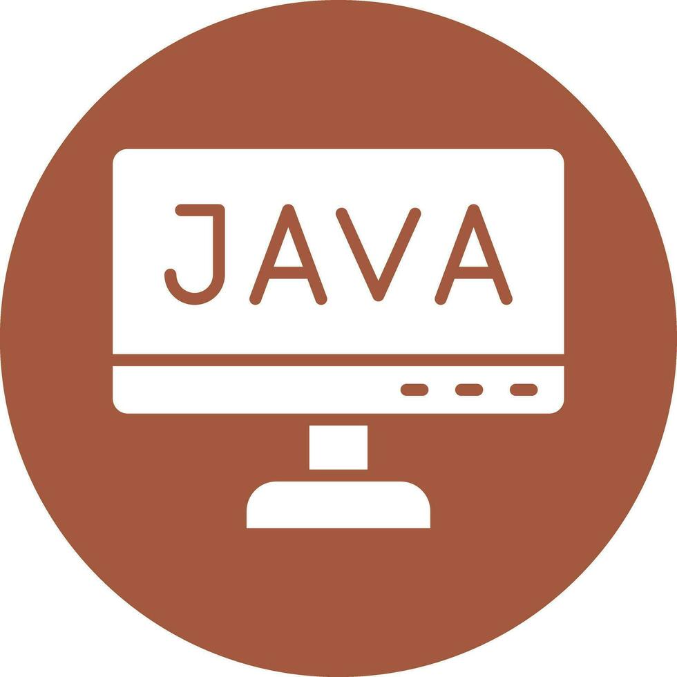 ilustración de diseño de icono de vector de java