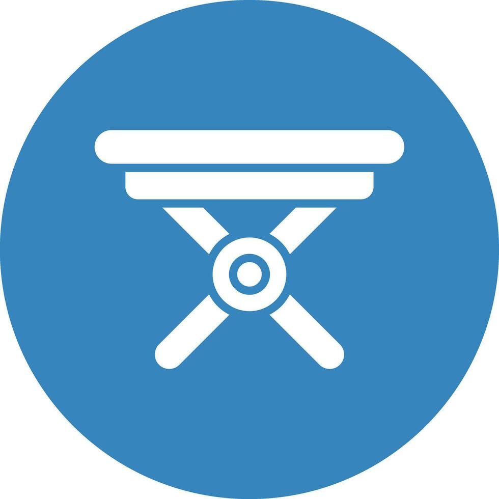 Folding Table Vector Icon Design Illustration