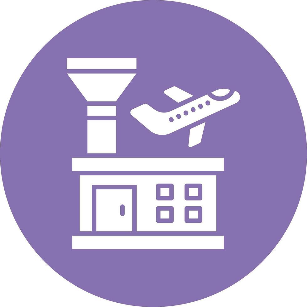 ilustración de diseño de icono de vector de aeropuerto