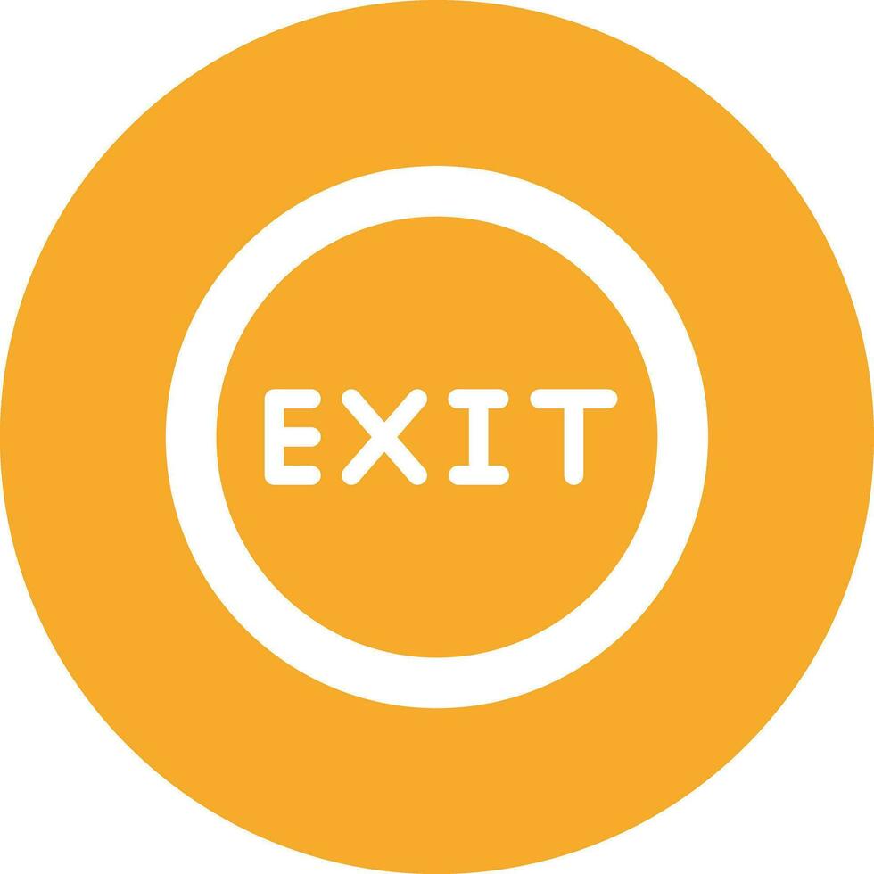 Exit Vector Icon Design Illustration