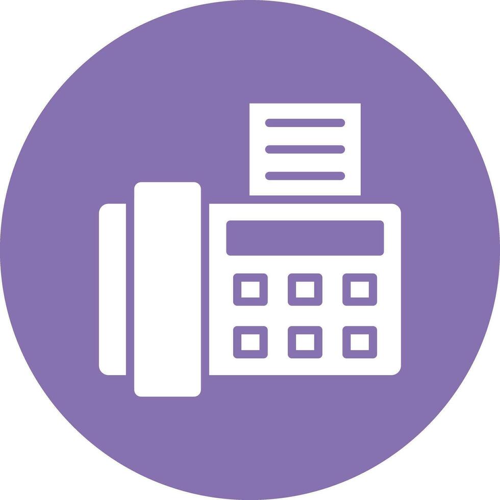 Fax Machine Vector Icon Design Illustration