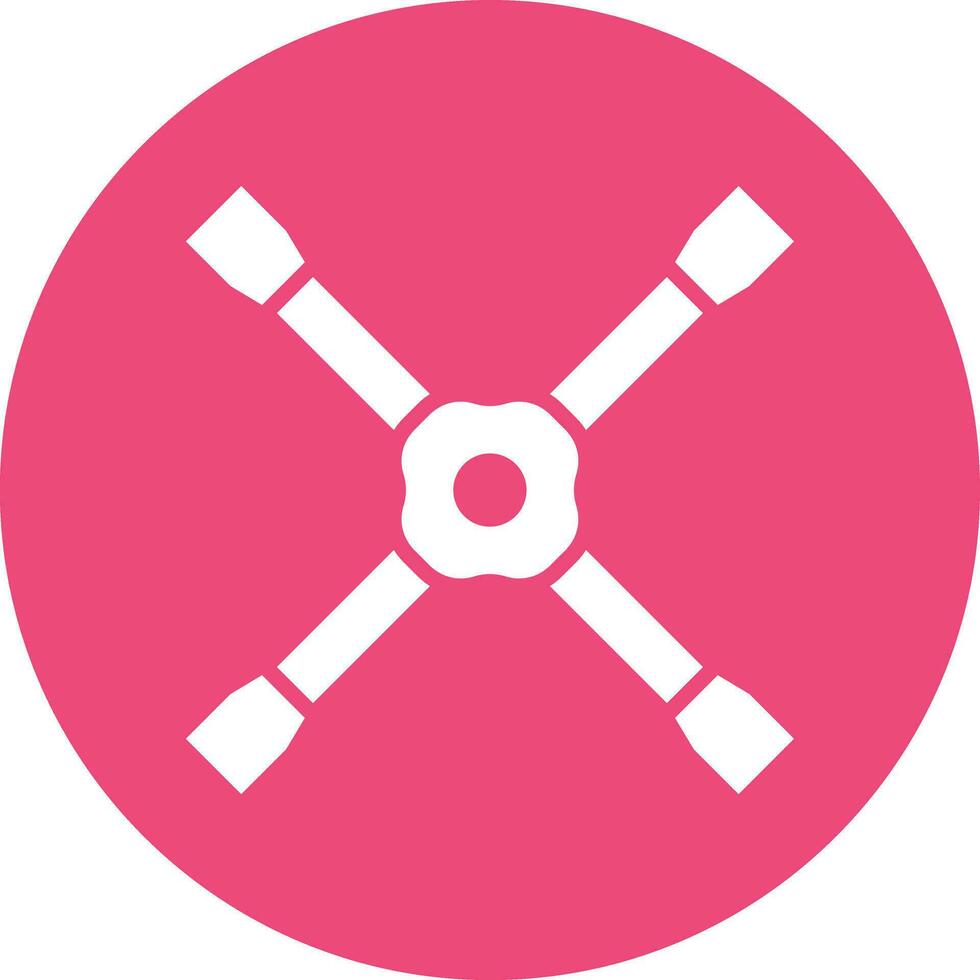 Lug wrench Vector Icon Design Illustration