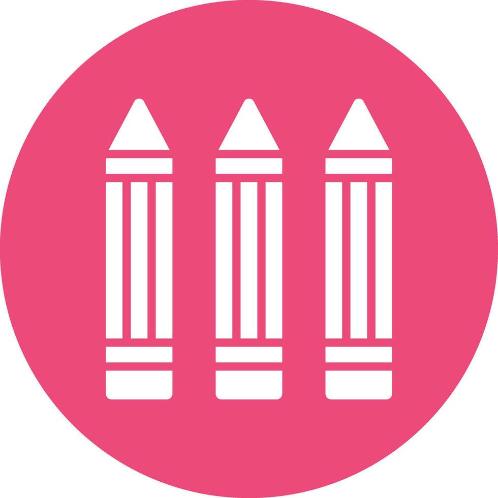 Crayon Vector Icon Design Illustration
