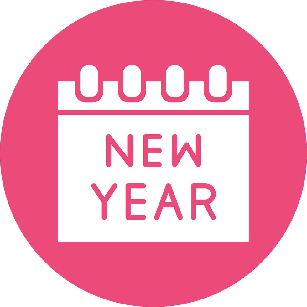 New year Vector Icon Design Illustration