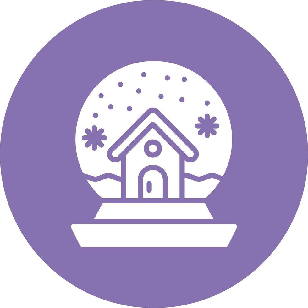 Snow globe Vector Icon Design Illustration