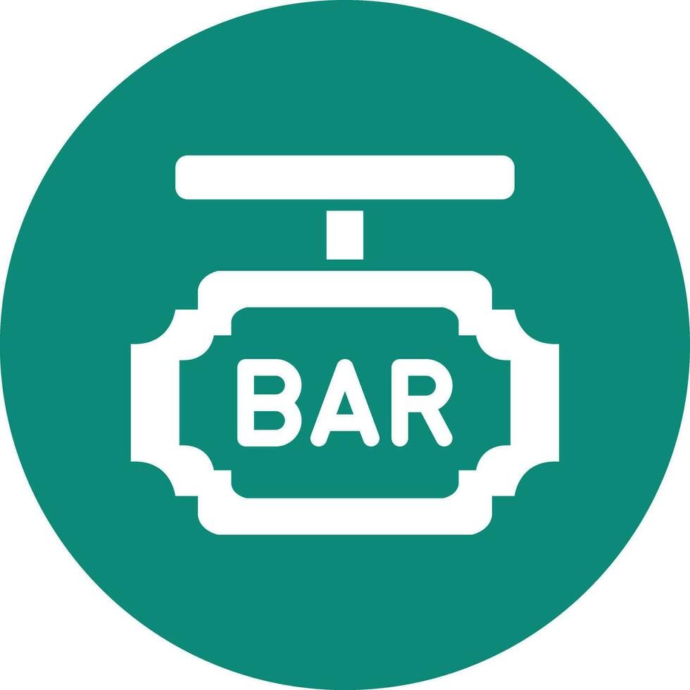 Bar Board Vector Icon Design Illustration