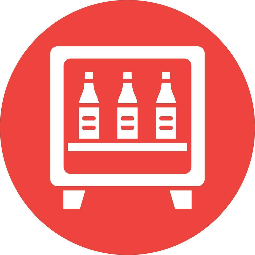 Minibar Vector Icon Design Illustration