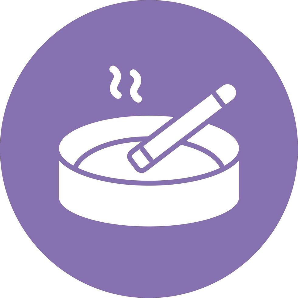 Ashtray Vector Icon Design Illustration