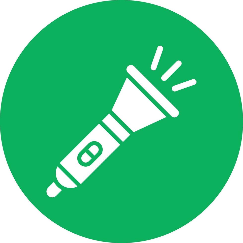 Flashlight Vector Icon Design Illustration