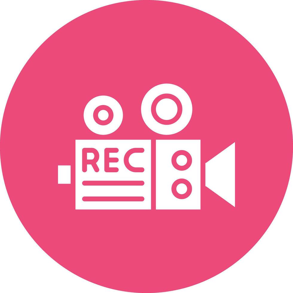 Video Recorder Vector Icon Design Illustration