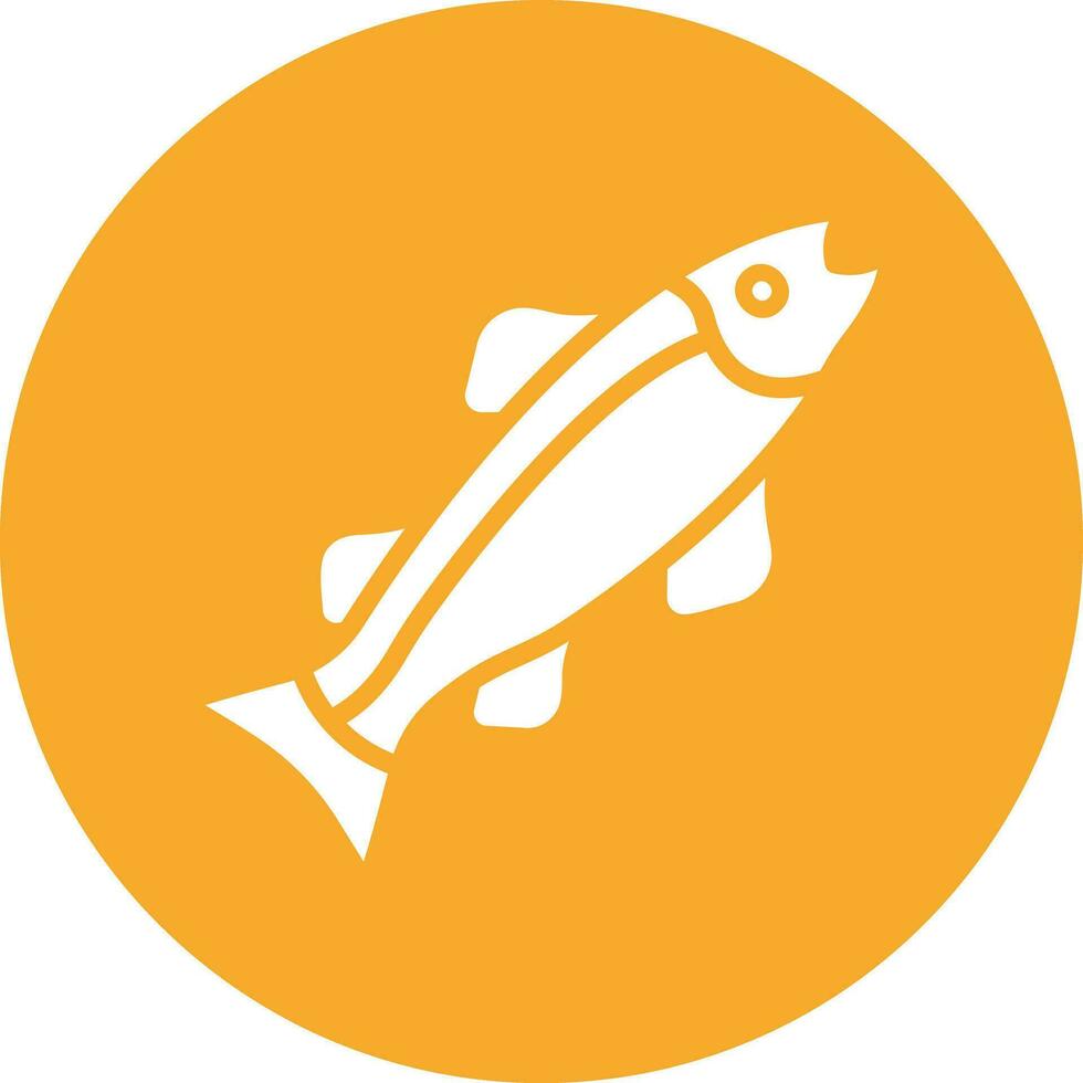 Salmon Vector Icon Design Illustration