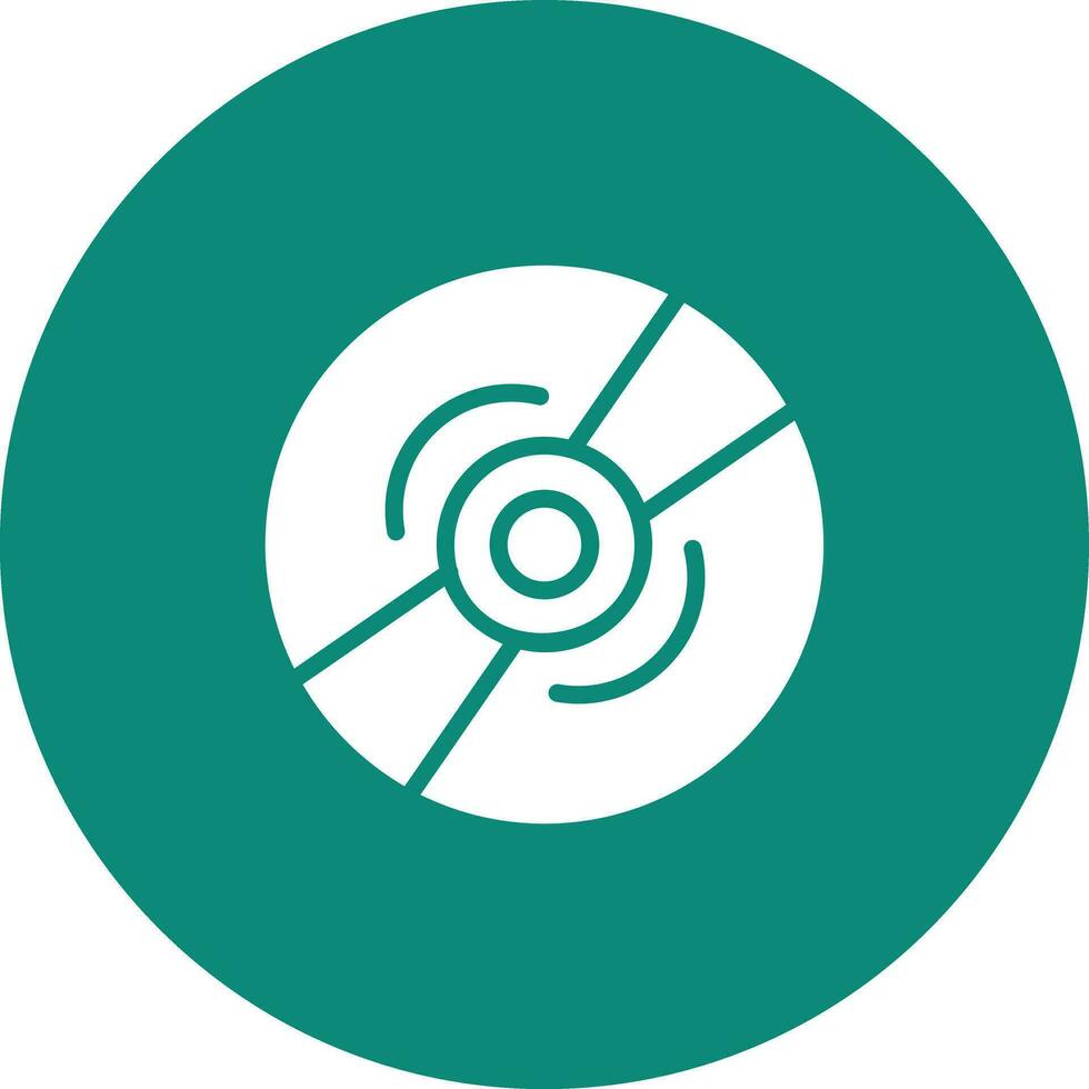 Compact Disk Vector Icon Design Illustration