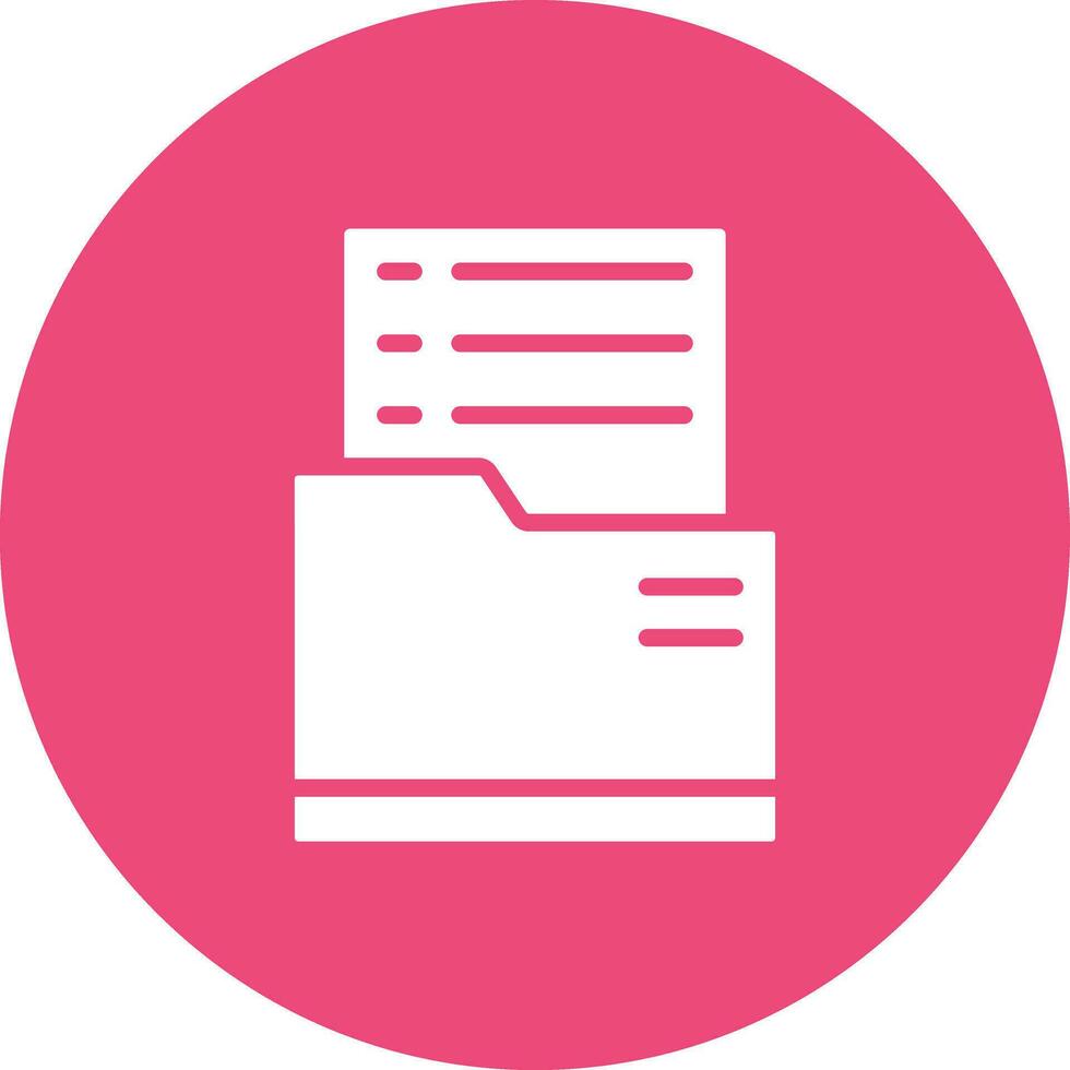 Dossier Vector Icon Design Illustration