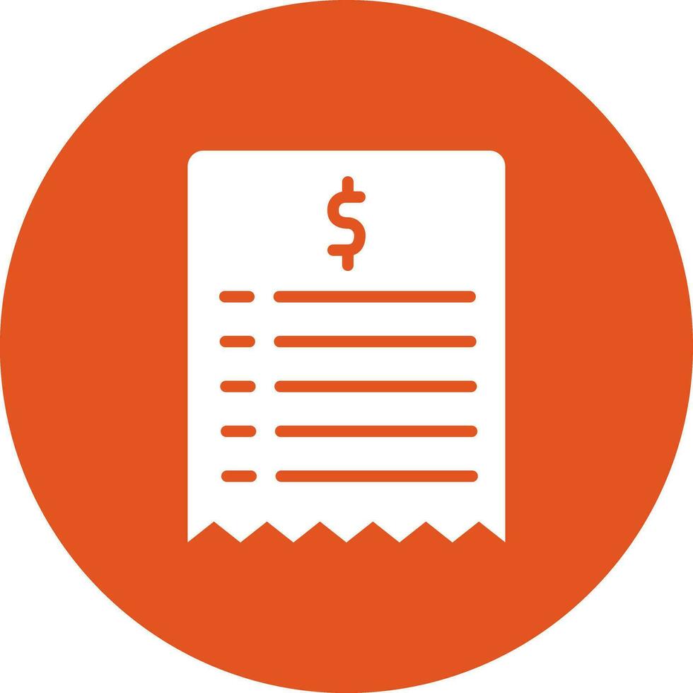 Bill Vector Icon Design Illustration