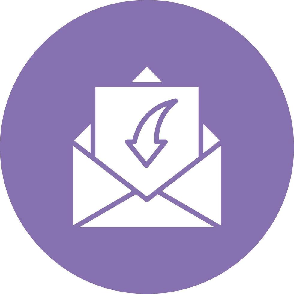 Receive Mail Vector Icon Design Illustration