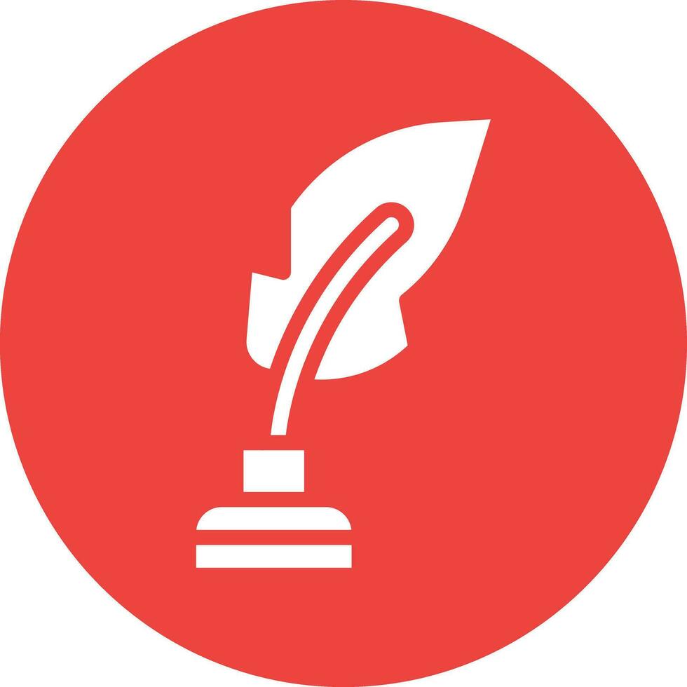 Ink feather Vector Icon Design Illustration
