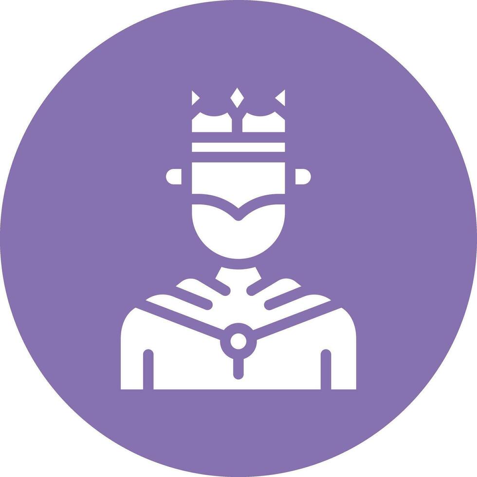 King Vector Icon Design Illustration