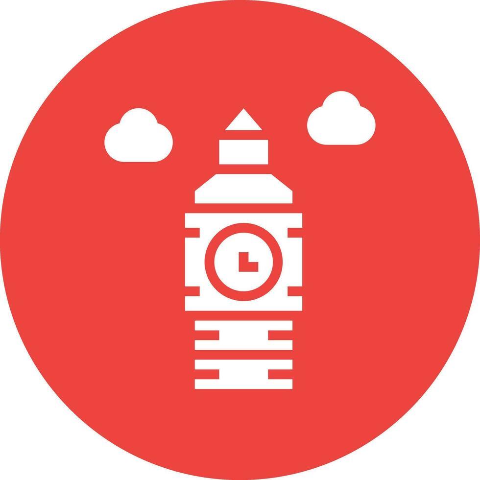 Big ben clock Vector Icon Design Illustration