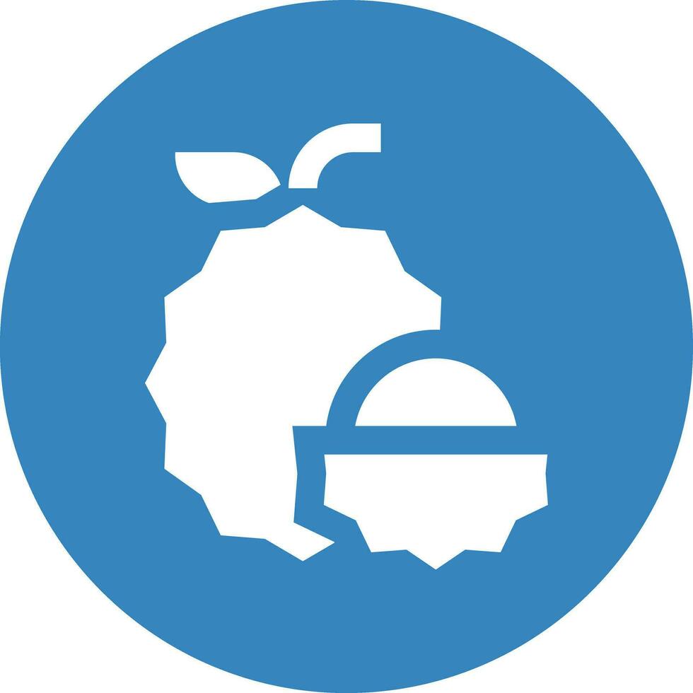 Lychee Vector Icon Design Illustration