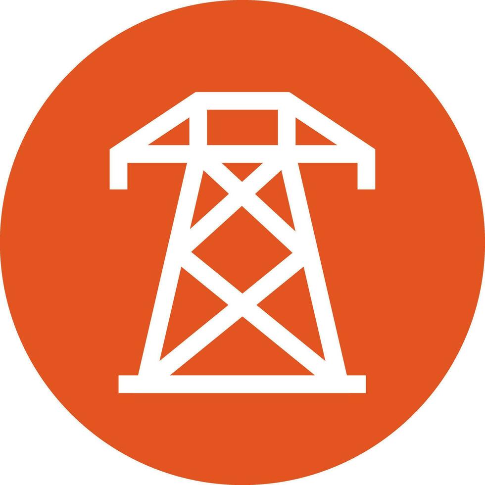 Electric Tower Vector Icon Design Illustration