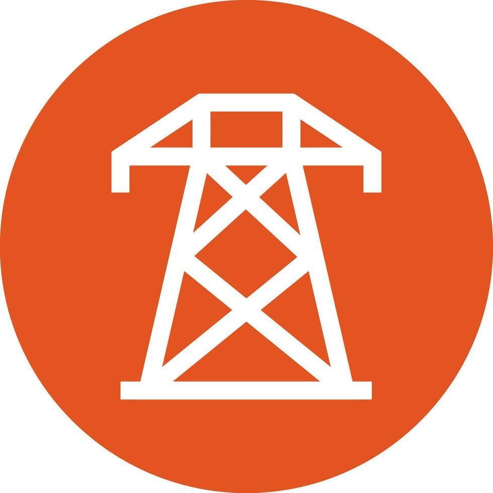 ilustración de diseño de icono de vector de torre eléctrica