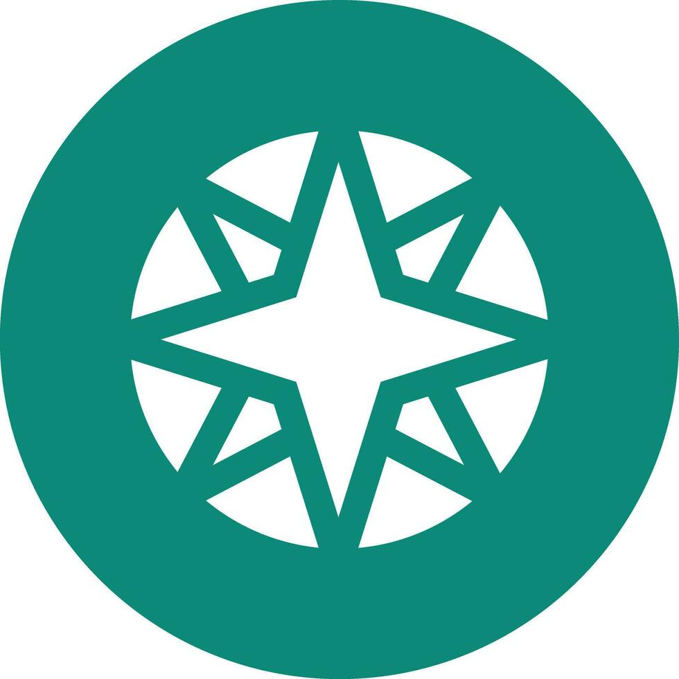 Compass Rose Vector Icon Design Illustration