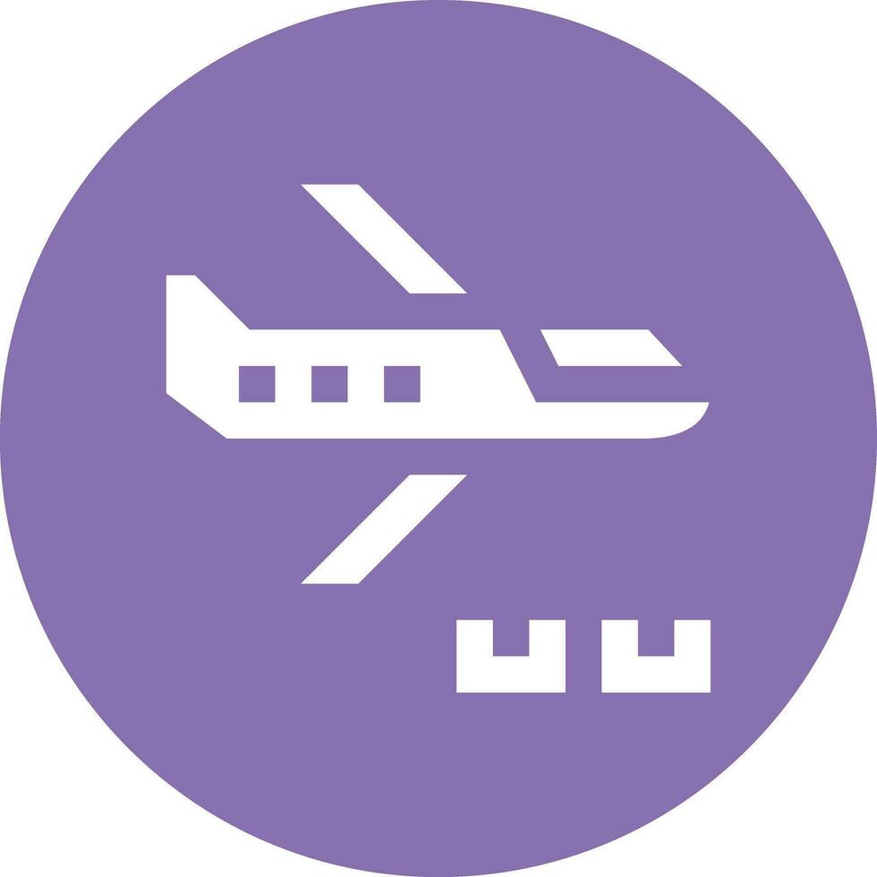 Air Freight Vector Icon Design Illustration