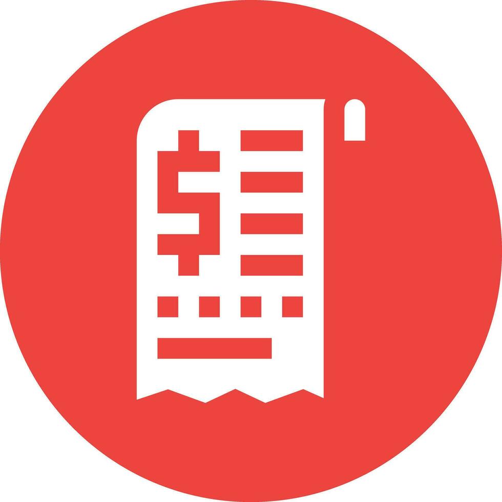 Bill Vector Icon Design Illustration