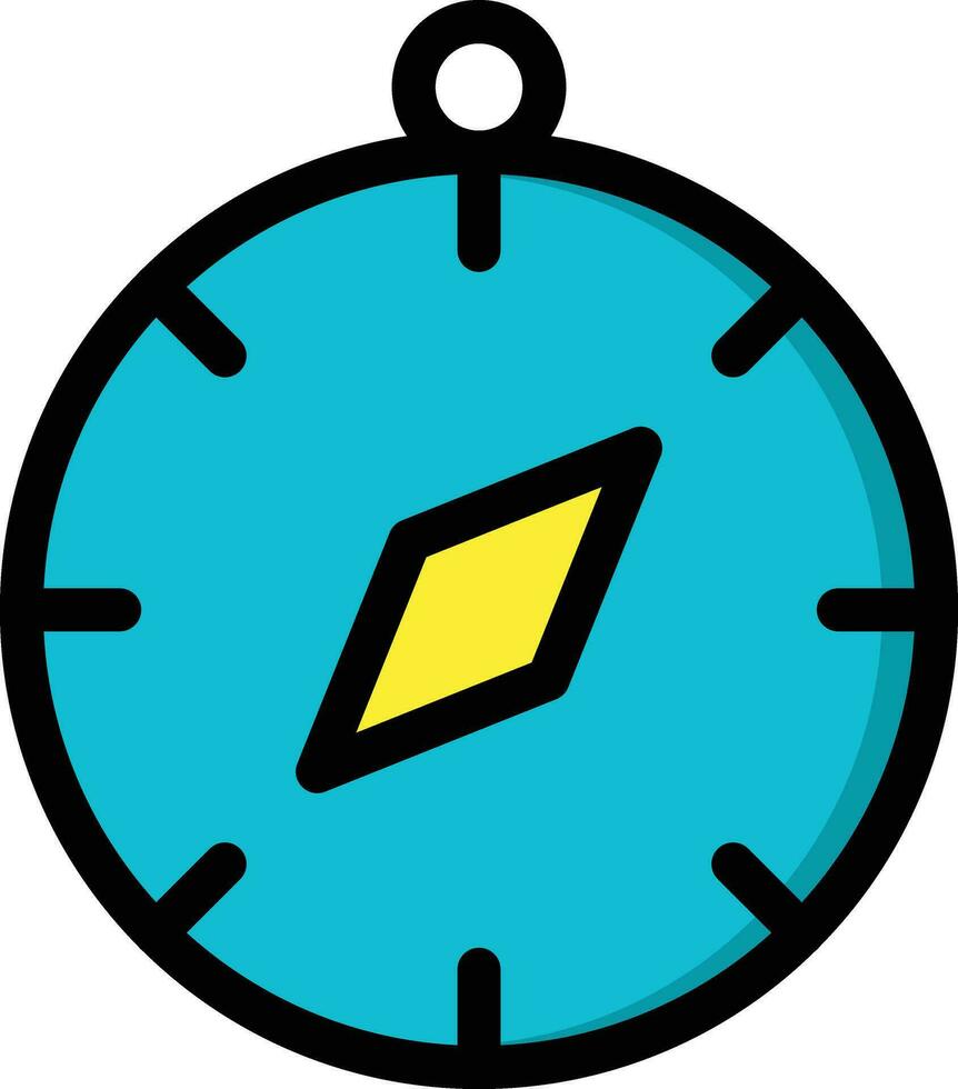 ilustración de diseño de icono de vector de brújula
