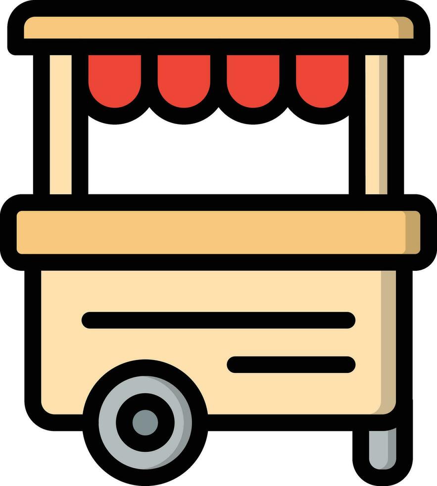 Street food Vector Icon Design Illustration