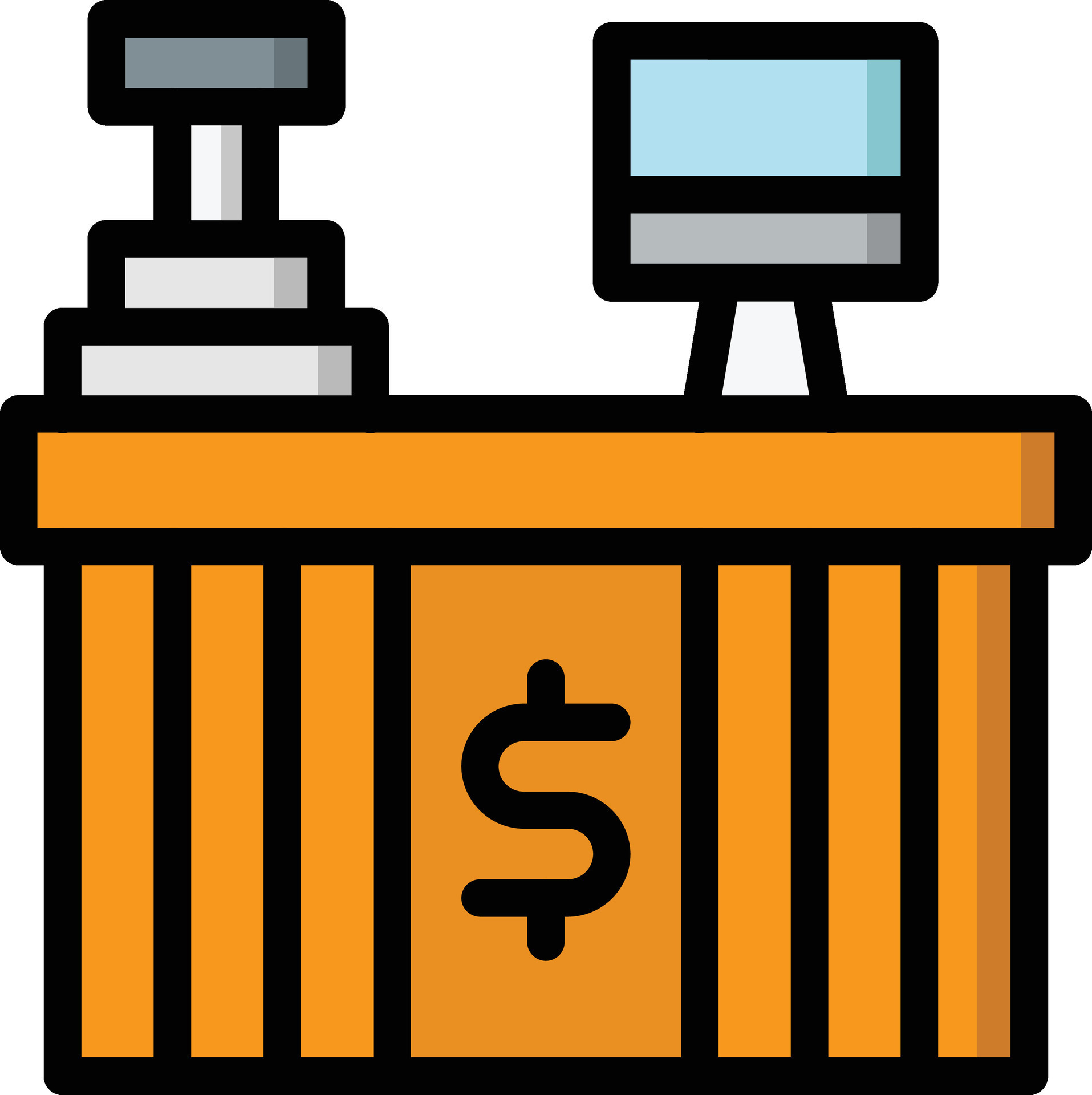 Cash counter Vector Icon Design Illustration 33870170 Vector Art at