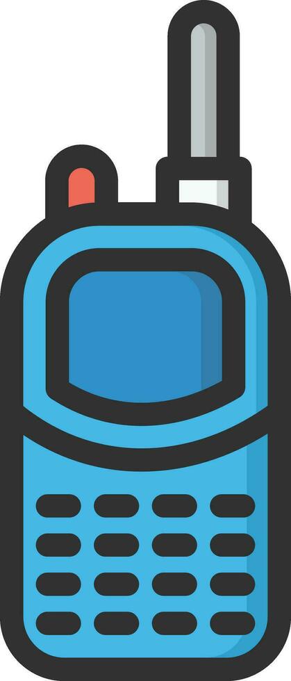 ilustración de diseño de icono de vector de walkie talkie