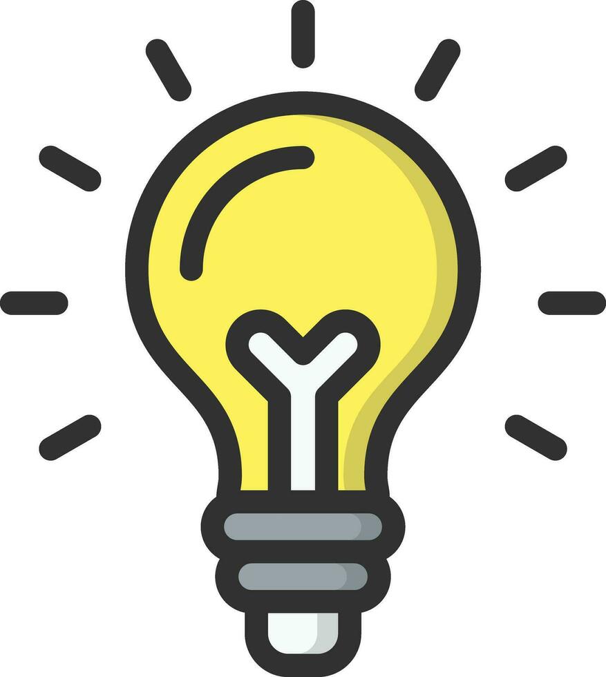 Light bulb Vector Icon Design Illustration