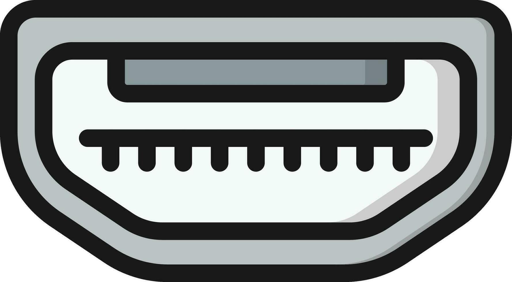 Usb Port Vector Icon Design Illustration