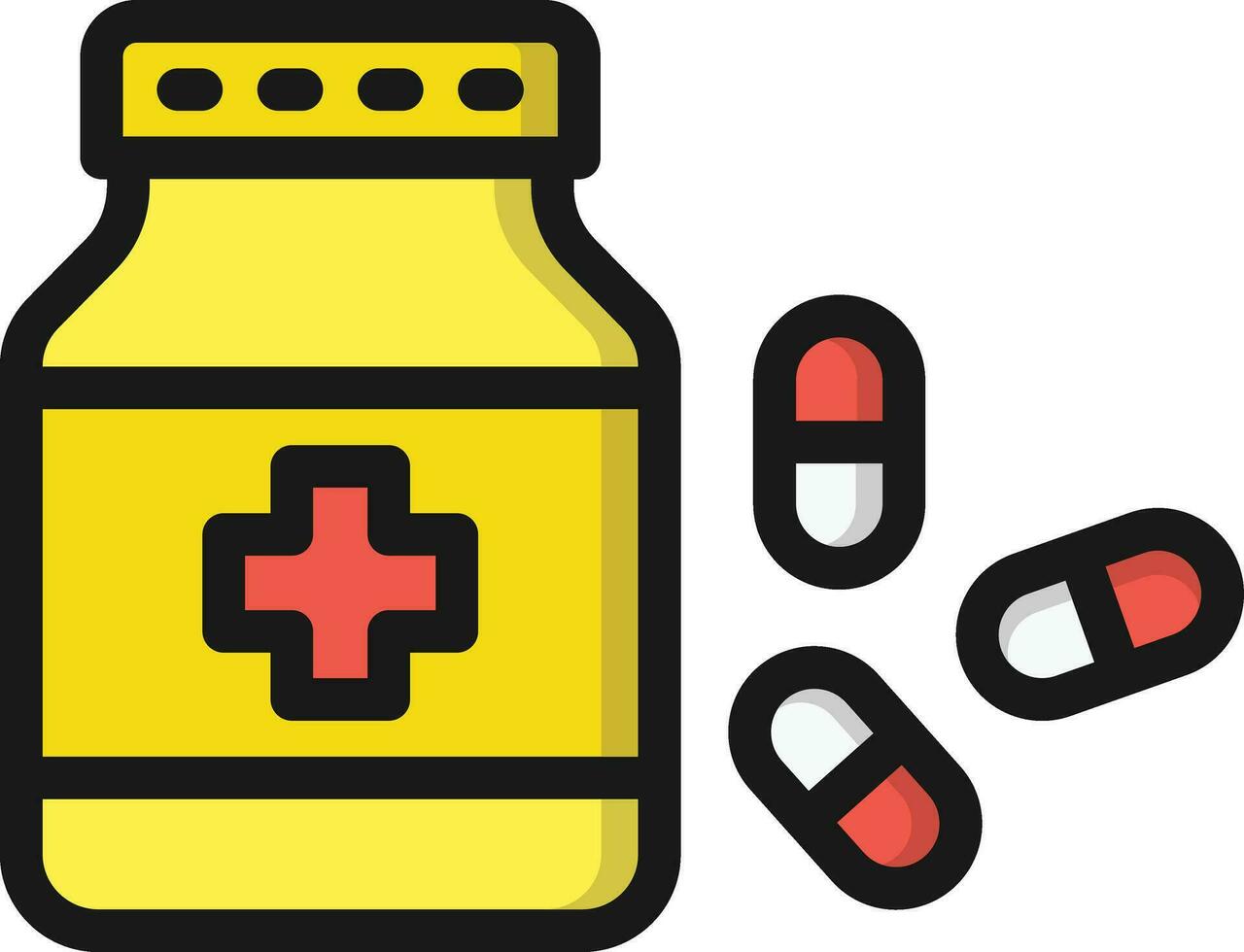 Pills Vector Icon Design Illustration