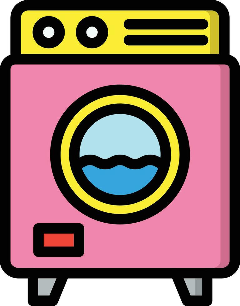 Washing Machine Vector Icon Design Illustration