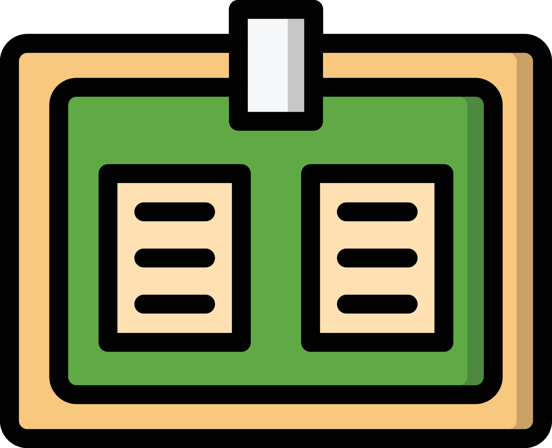 Noticeboard Vector Icon Design Illustration 33870386 Vector Art at Vecteezy