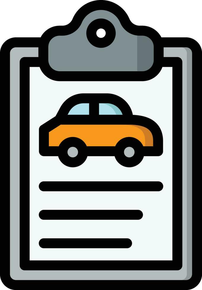 Car document Vector Icon Design Illustration