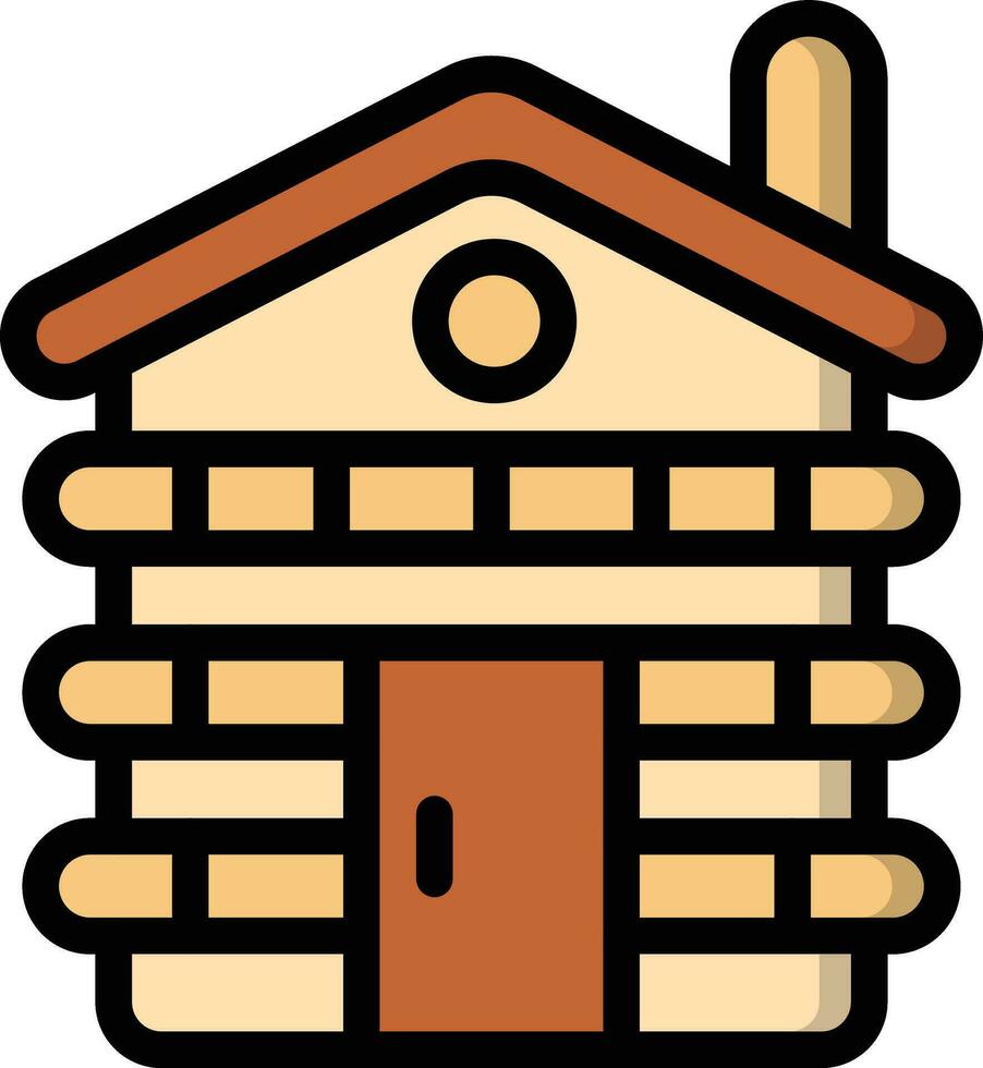 Cabin Vector Icon Design Illustration