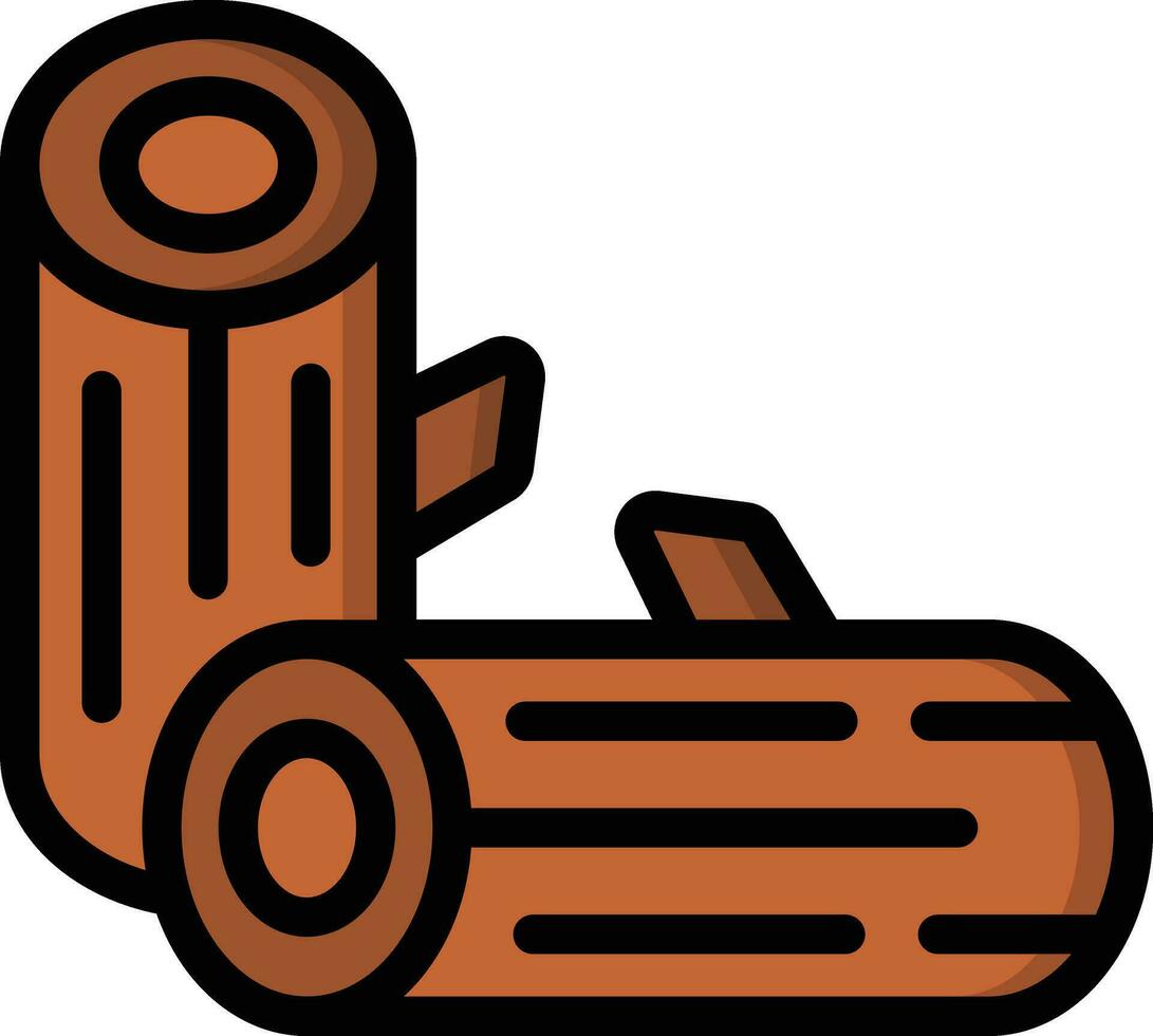 Wood Vector Icon Design Illustration