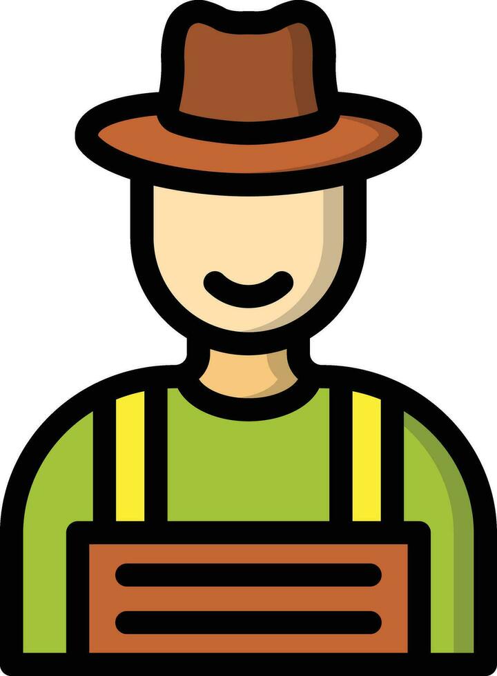 Farmer Vector Icon Design Illustration