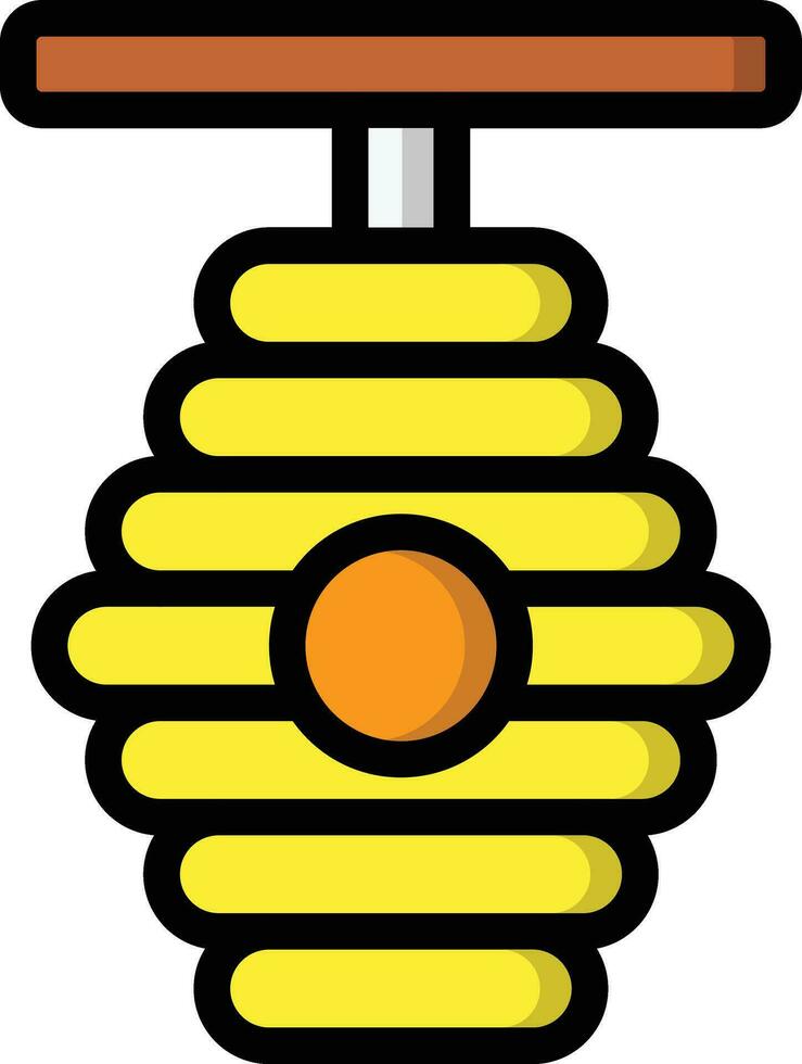 Beehive Vector Icon Design Illustration