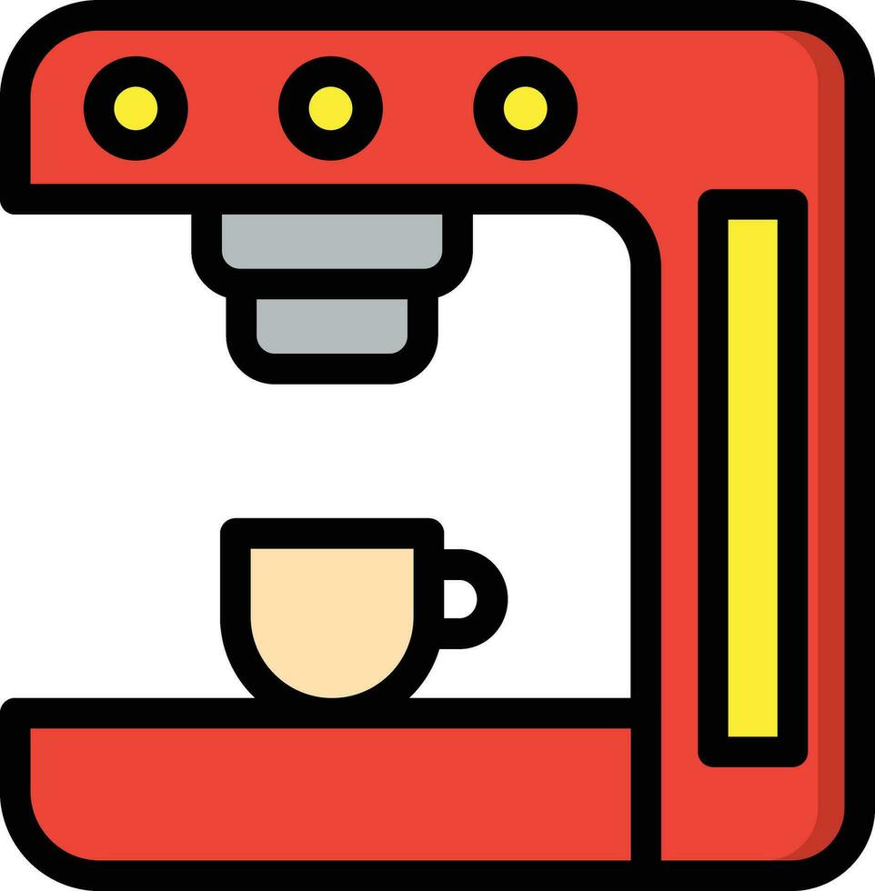 Coffee Machine Vector Icon Design Illustration