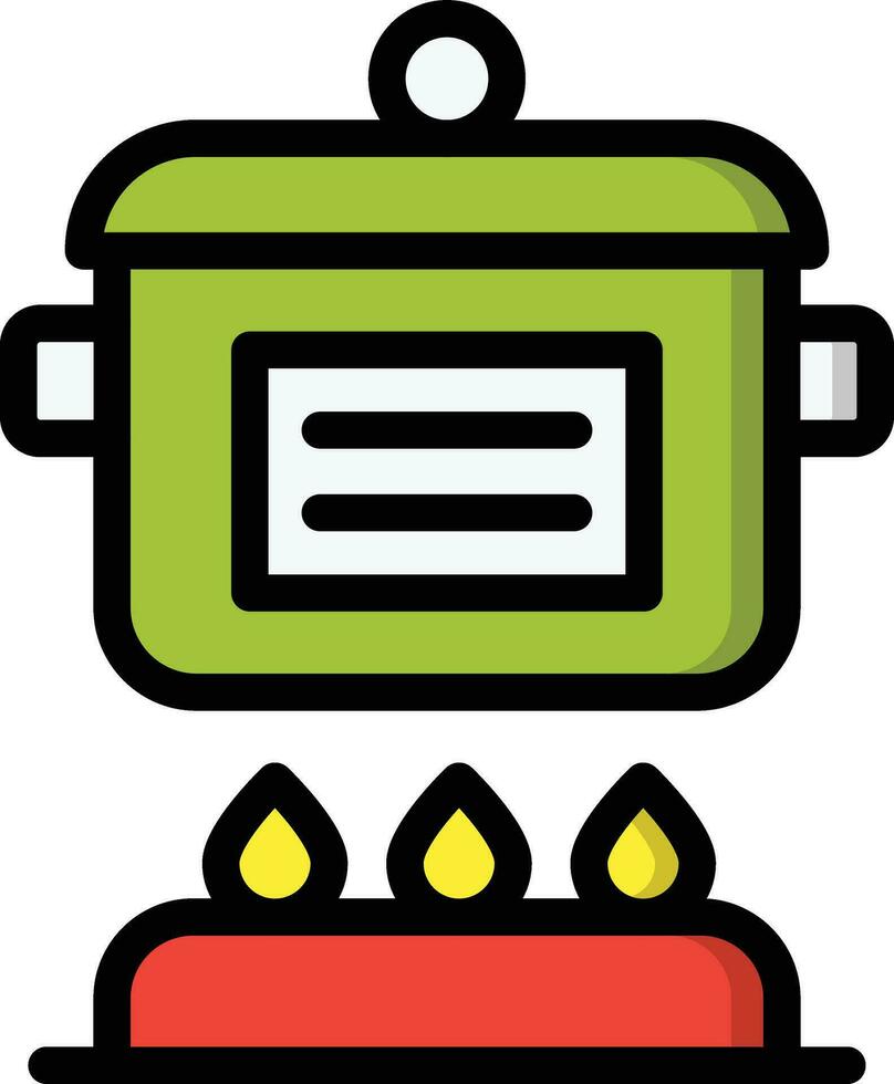 Cooker Vector Icon Design Illustration