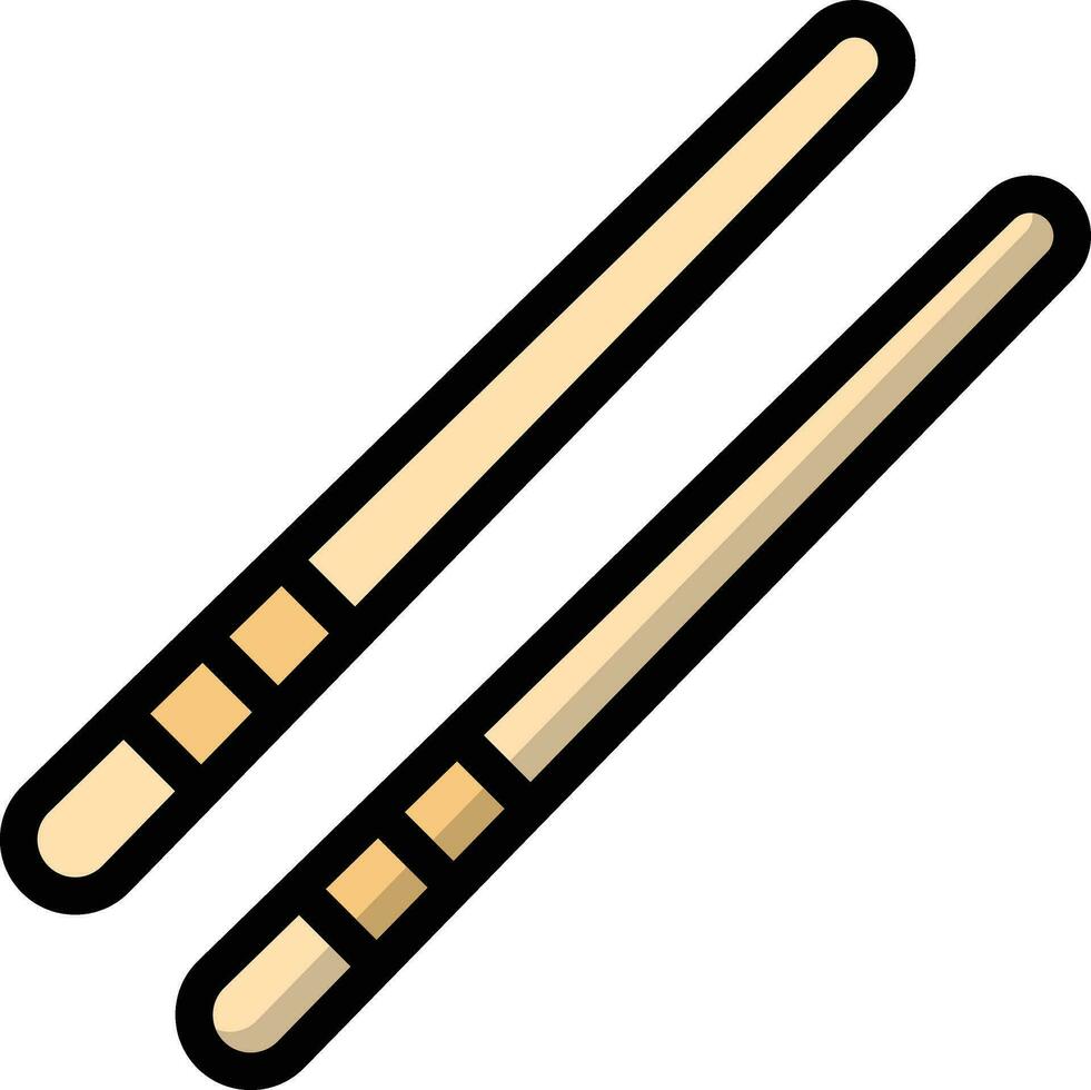 Chopsticks Vector Icon Design Illustration